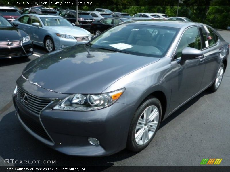Nebula Gray Pearl / Light Gray 2013 Lexus ES 350