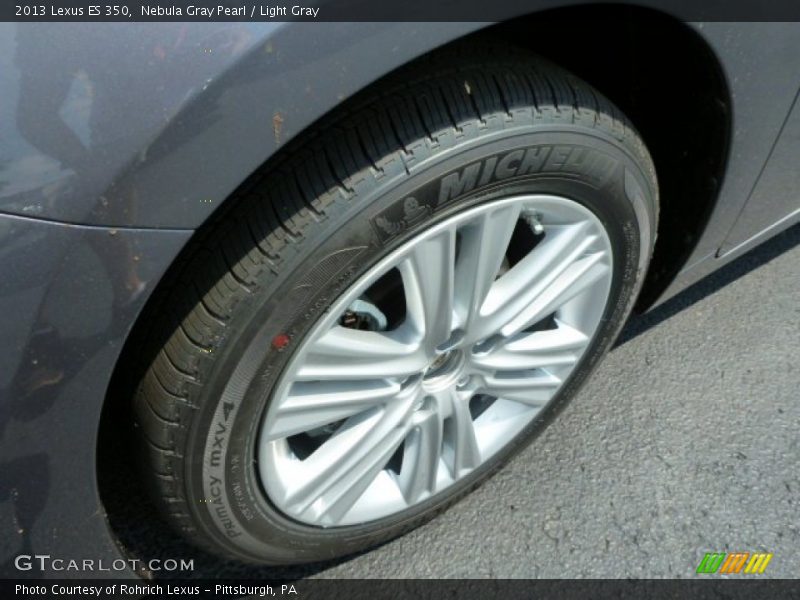 Nebula Gray Pearl / Light Gray 2013 Lexus ES 350