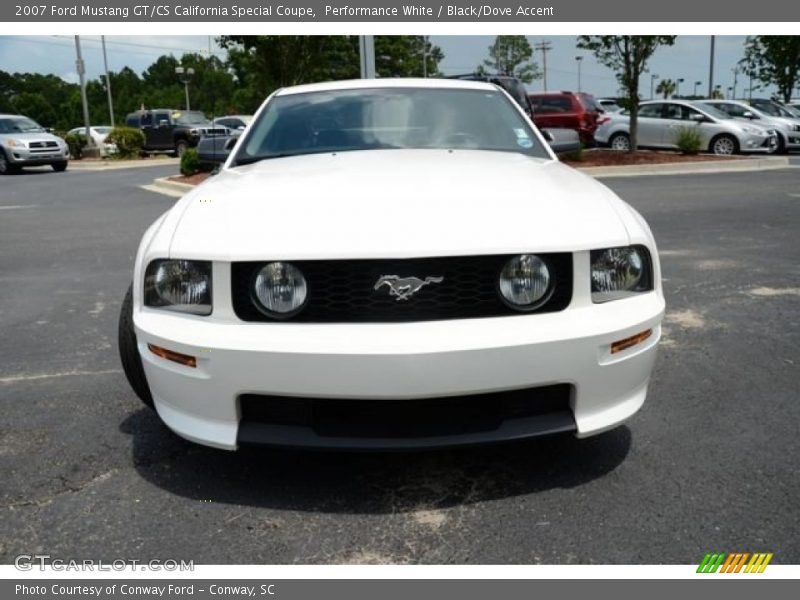 Performance White / Black/Dove Accent 2007 Ford Mustang GT/CS California Special Coupe