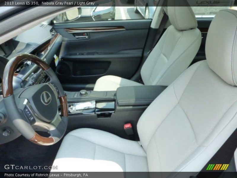 Nebula Gray Pearl / Light Gray 2013 Lexus ES 350