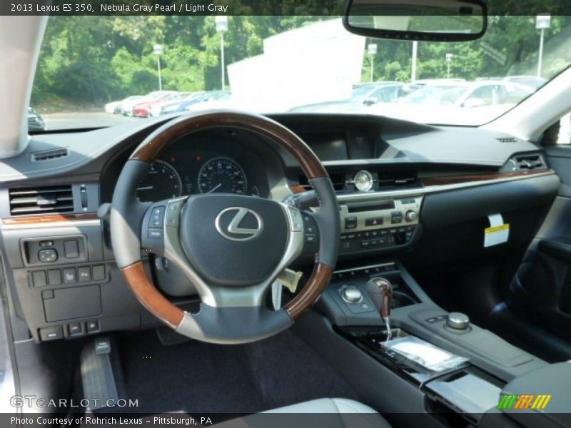 Nebula Gray Pearl / Light Gray 2013 Lexus ES 350