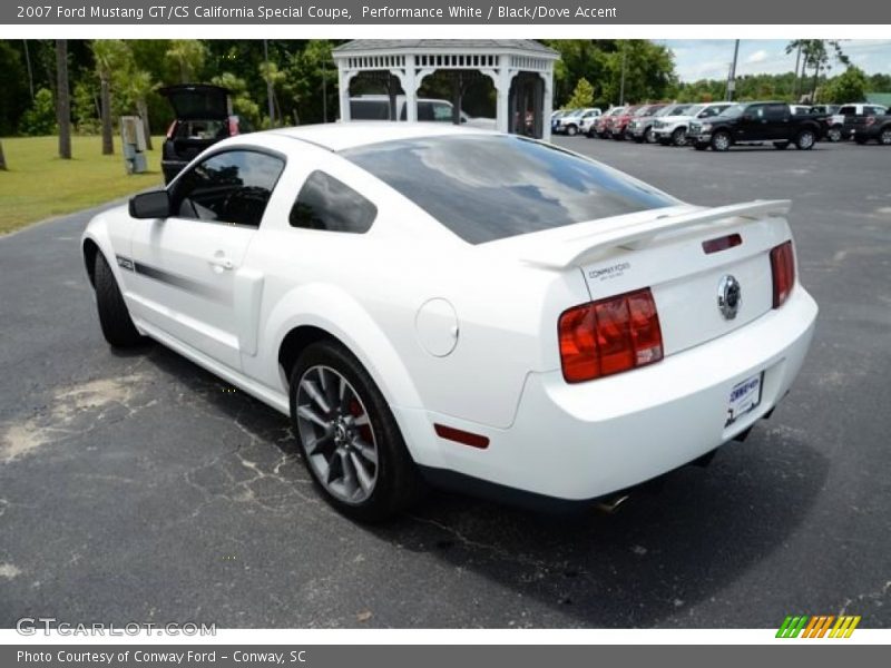 Performance White / Black/Dove Accent 2007 Ford Mustang GT/CS California Special Coupe