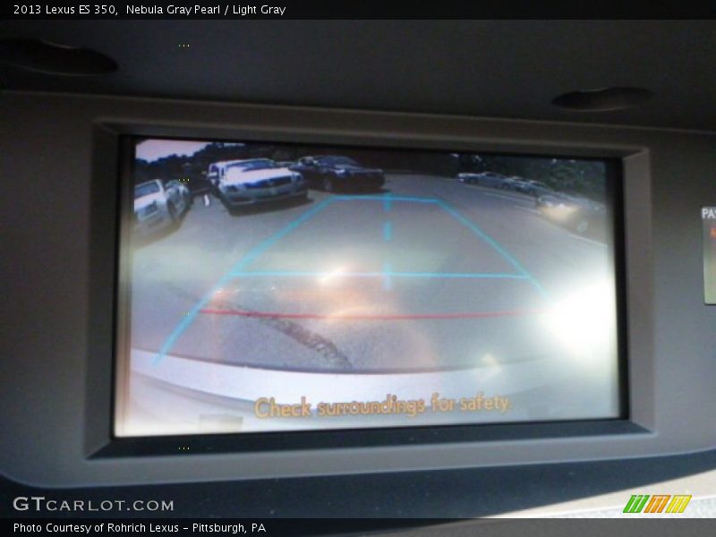Nebula Gray Pearl / Light Gray 2013 Lexus ES 350