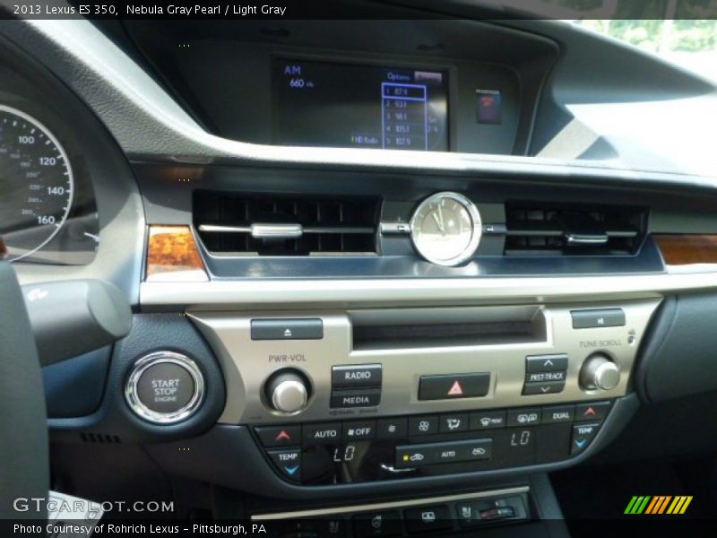 Nebula Gray Pearl / Light Gray 2013 Lexus ES 350