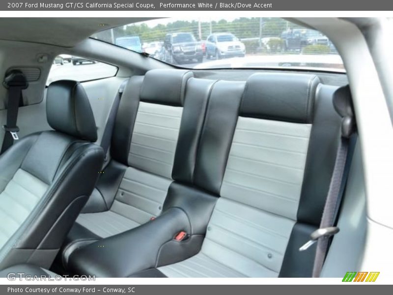 Rear Seat of 2007 Mustang GT/CS California Special Coupe