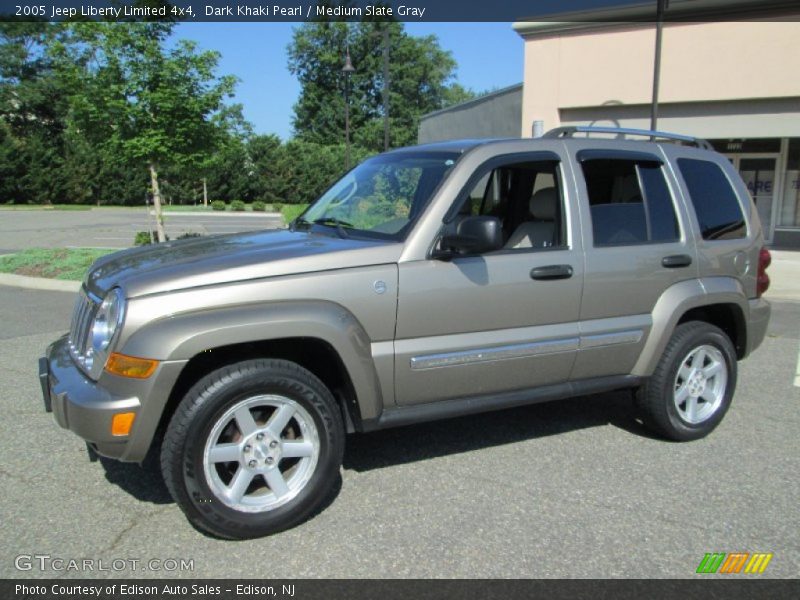 Dark Khaki Pearl / Medium Slate Gray 2005 Jeep Liberty Limited 4x4