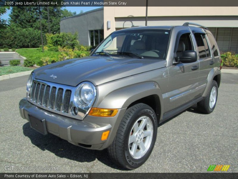 Dark Khaki Pearl / Medium Slate Gray 2005 Jeep Liberty Limited 4x4