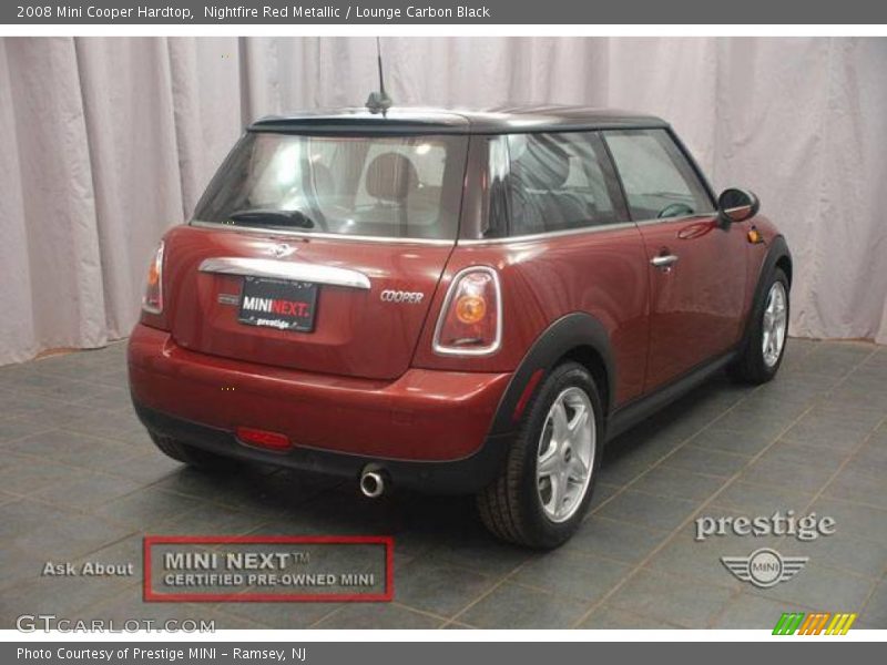Nightfire Red Metallic / Lounge Carbon Black 2008 Mini Cooper Hardtop