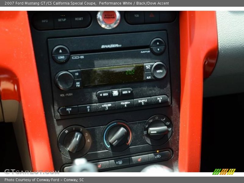 Performance White / Black/Dove Accent 2007 Ford Mustang GT/CS California Special Coupe