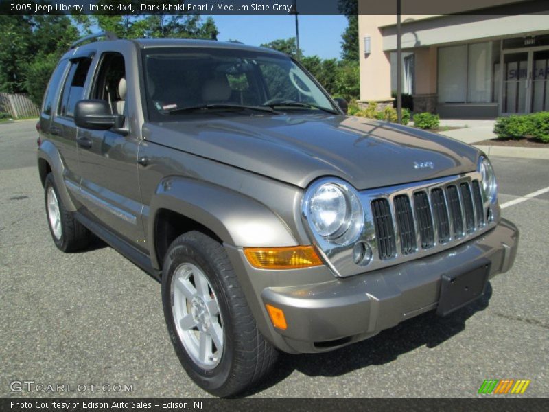 Dark Khaki Pearl / Medium Slate Gray 2005 Jeep Liberty Limited 4x4