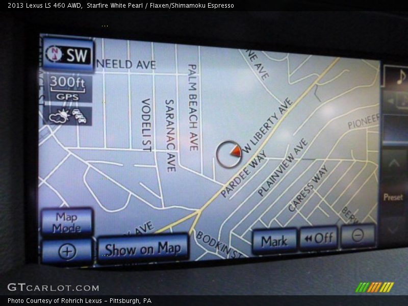 Starfire White Pearl / Flaxen/Shimamoku Espresso 2013 Lexus LS 460 AWD