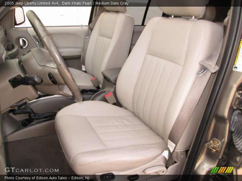 Dark Khaki Pearl / Medium Slate Gray 2005 Jeep Liberty Limited 4x4