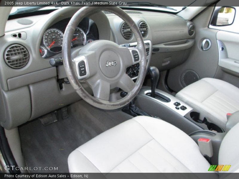 Dark Khaki Pearl / Medium Slate Gray 2005 Jeep Liberty Limited 4x4