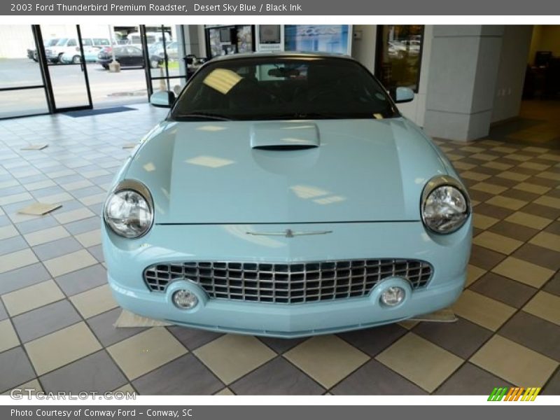 Desert Sky Blue / Black Ink 2003 Ford Thunderbird Premium Roadster