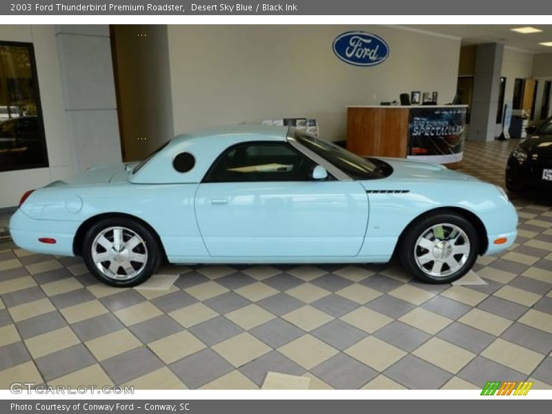 Desert Sky Blue / Black Ink 2003 Ford Thunderbird Premium Roadster