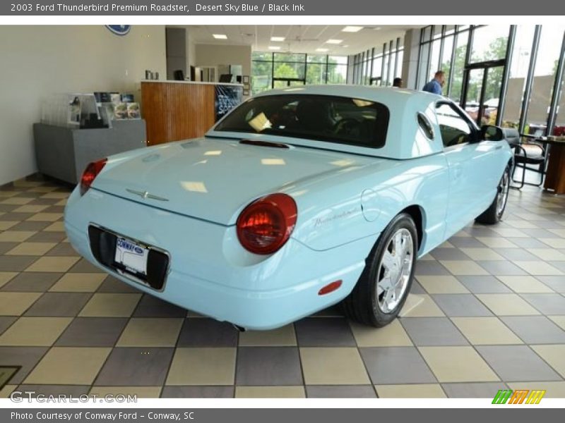 Desert Sky Blue / Black Ink 2003 Ford Thunderbird Premium Roadster