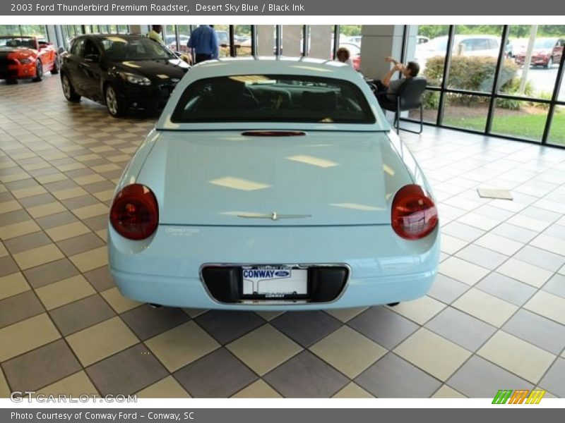 Desert Sky Blue / Black Ink 2003 Ford Thunderbird Premium Roadster