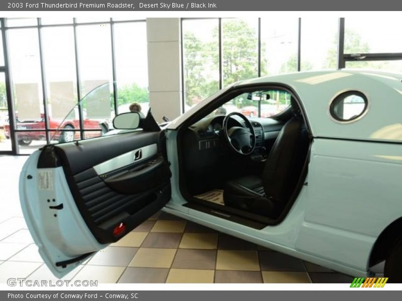 Desert Sky Blue / Black Ink 2003 Ford Thunderbird Premium Roadster