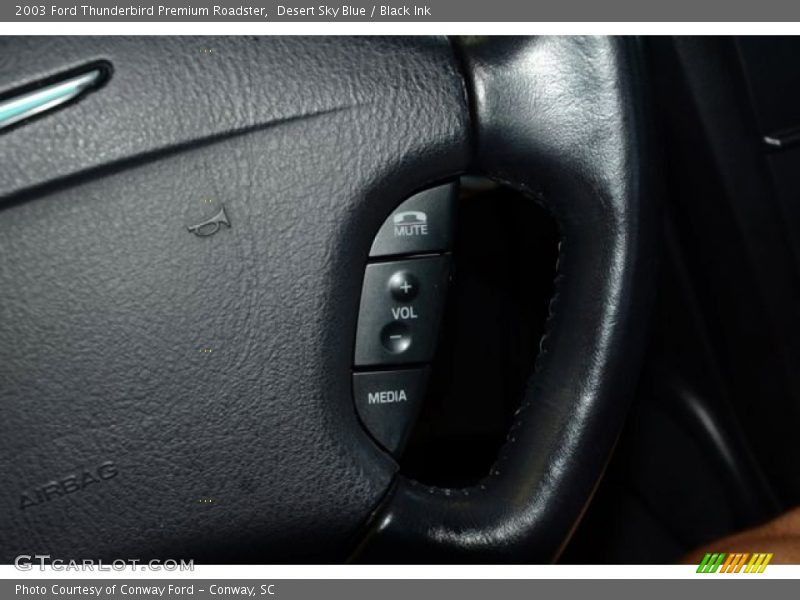 Desert Sky Blue / Black Ink 2003 Ford Thunderbird Premium Roadster