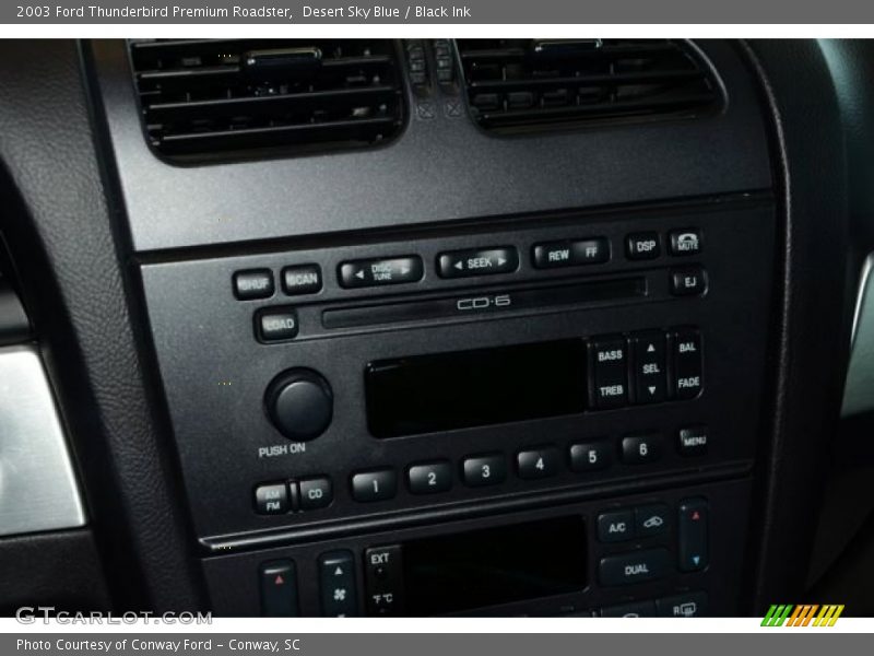 Desert Sky Blue / Black Ink 2003 Ford Thunderbird Premium Roadster