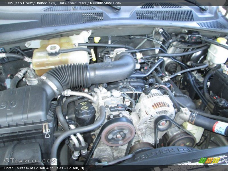 Dark Khaki Pearl / Medium Slate Gray 2005 Jeep Liberty Limited 4x4