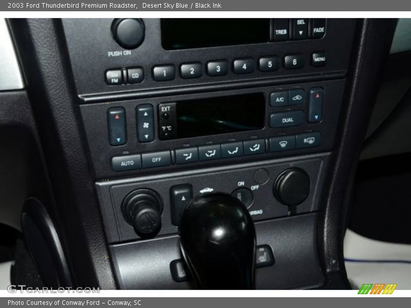 Desert Sky Blue / Black Ink 2003 Ford Thunderbird Premium Roadster