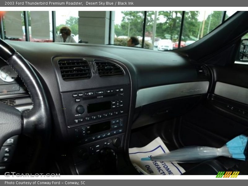 Desert Sky Blue / Black Ink 2003 Ford Thunderbird Premium Roadster