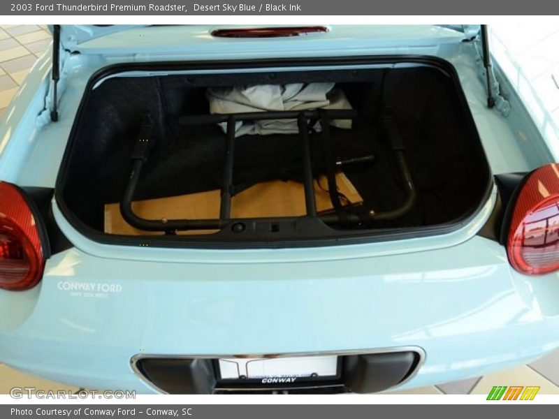 Desert Sky Blue / Black Ink 2003 Ford Thunderbird Premium Roadster