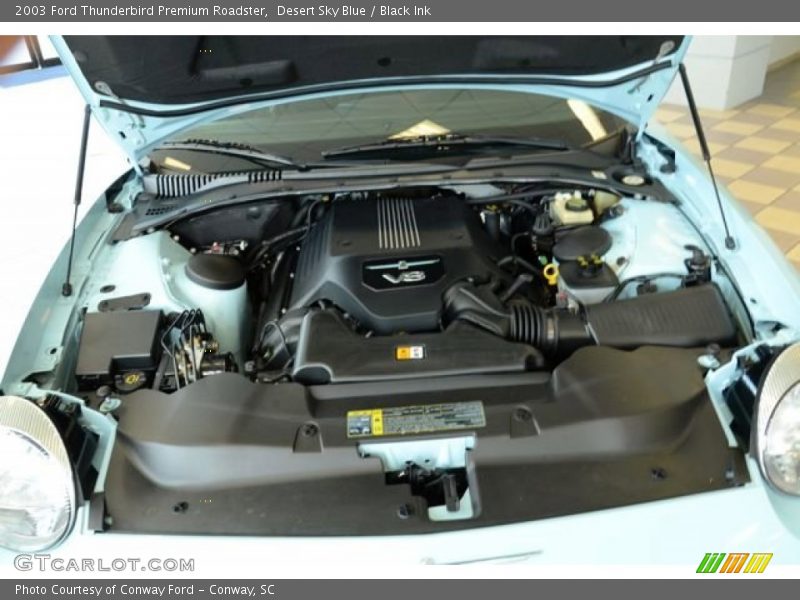 Desert Sky Blue / Black Ink 2003 Ford Thunderbird Premium Roadster