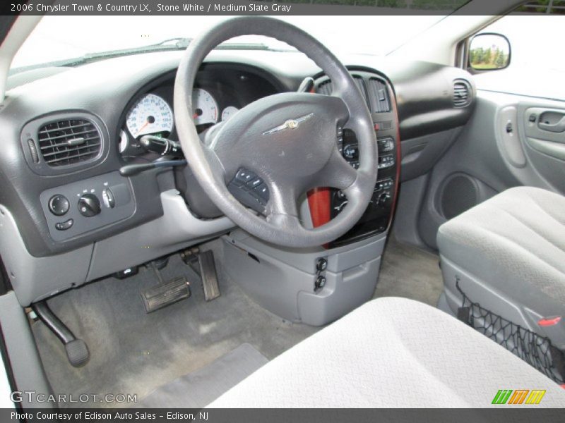 Stone White / Medium Slate Gray 2006 Chrysler Town & Country LX