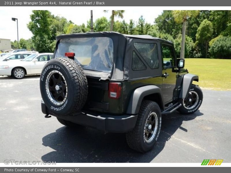 Natural Green Pearl / Black 2011 Jeep Wrangler Sport 4x4