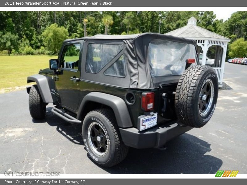 Natural Green Pearl / Black 2011 Jeep Wrangler Sport 4x4