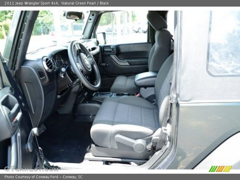 Natural Green Pearl / Black 2011 Jeep Wrangler Sport 4x4