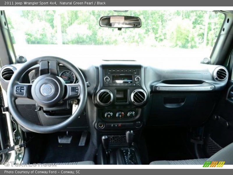 Natural Green Pearl / Black 2011 Jeep Wrangler Sport 4x4