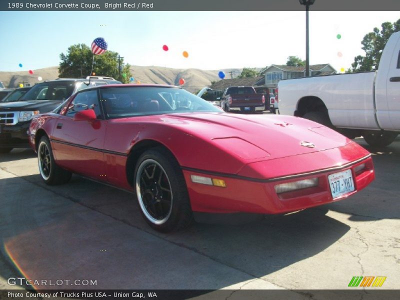 Bright Red / Red 1989 Chevrolet Corvette Coupe