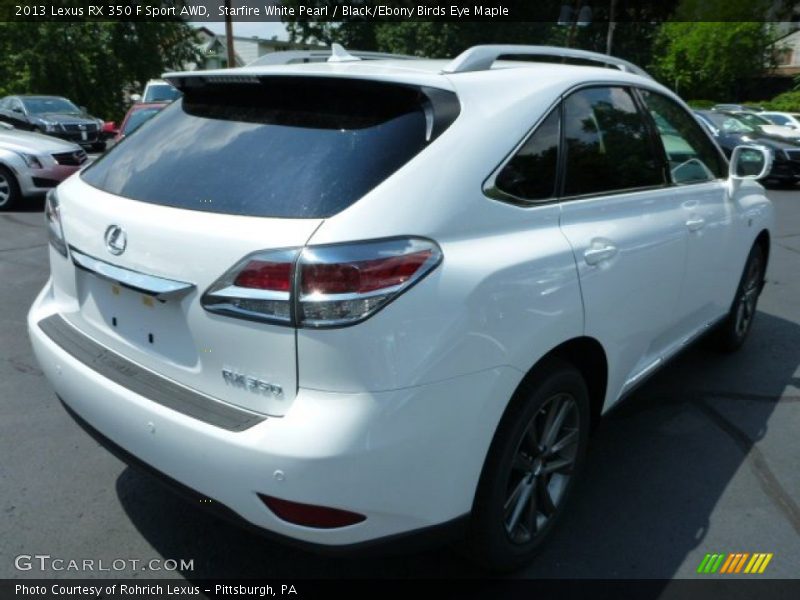 Starfire White Pearl / Black/Ebony Birds Eye Maple 2013 Lexus RX 350 F Sport AWD