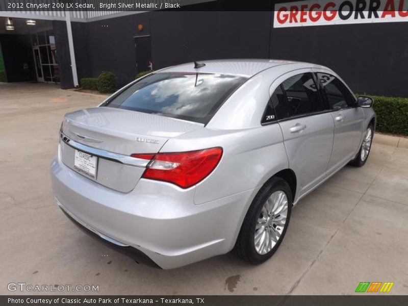 Bright Silver Metallic / Black 2012 Chrysler 200 LX Sedan