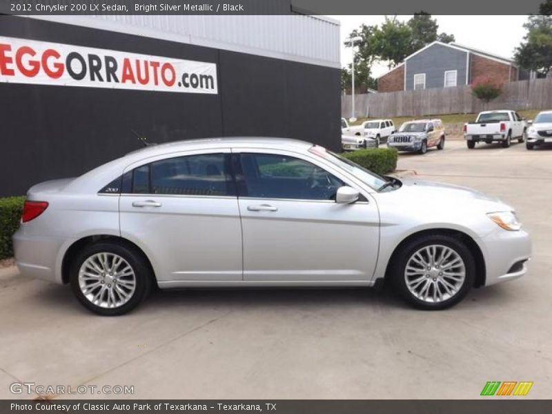 Bright Silver Metallic / Black 2012 Chrysler 200 LX Sedan