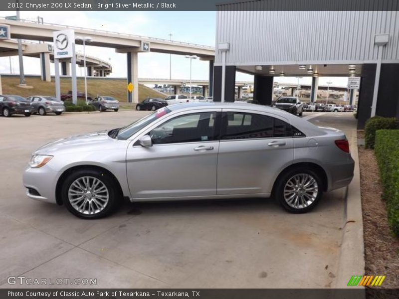 Bright Silver Metallic / Black 2012 Chrysler 200 LX Sedan