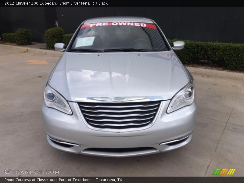 Bright Silver Metallic / Black 2012 Chrysler 200 LX Sedan