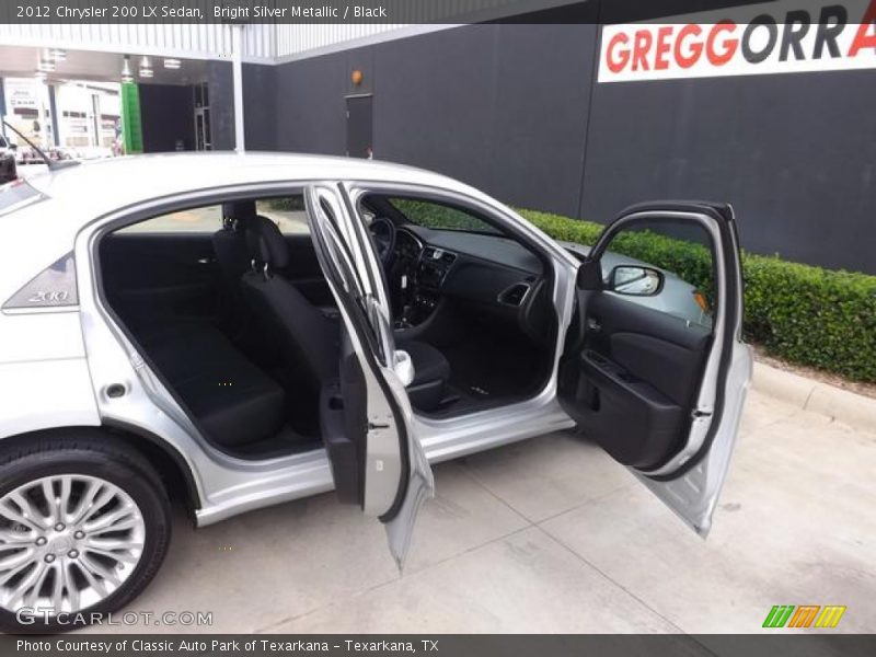 Bright Silver Metallic / Black 2012 Chrysler 200 LX Sedan