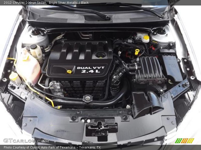 Bright Silver Metallic / Black 2012 Chrysler 200 LX Sedan