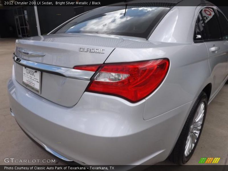 Bright Silver Metallic / Black 2012 Chrysler 200 LX Sedan