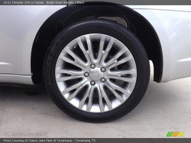 Bright Silver Metallic / Black 2012 Chrysler 200 LX Sedan