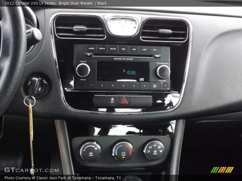 Bright Silver Metallic / Black 2012 Chrysler 200 LX Sedan