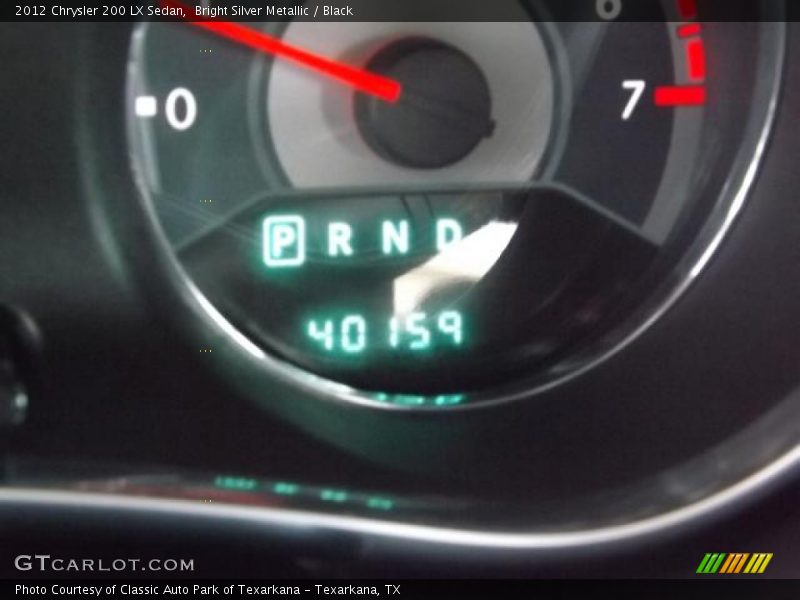 Bright Silver Metallic / Black 2012 Chrysler 200 LX Sedan