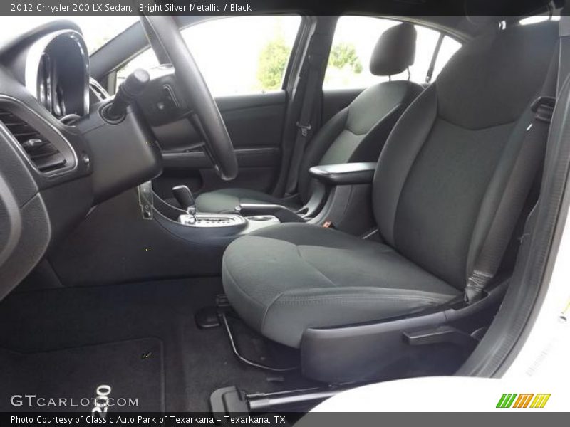 Bright Silver Metallic / Black 2012 Chrysler 200 LX Sedan