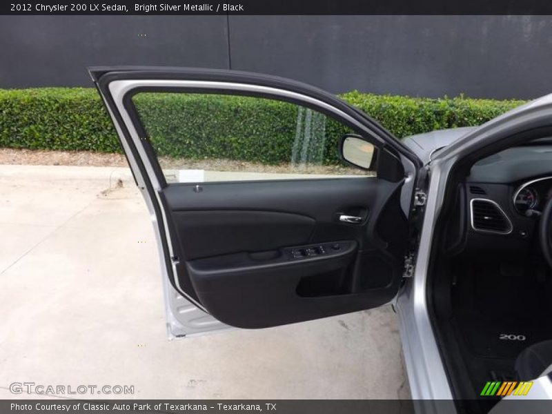 Bright Silver Metallic / Black 2012 Chrysler 200 LX Sedan