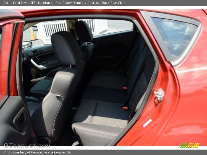 Red Candy Metallic / Charcoal Black/Blue Cloth 2011 Ford Fiesta SES Hatchback