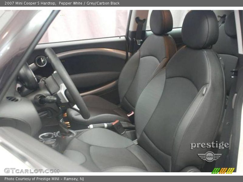 Pepper White / Grey/Carbon Black 2007 Mini Cooper S Hardtop